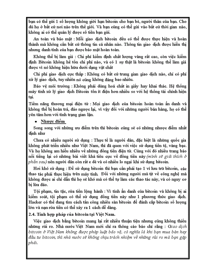 image for page Tìm hiểu về đồng bitcoin và vai trò của NHTW trong quản lý tiền ảo. liên hệ thực tiễn việt nam