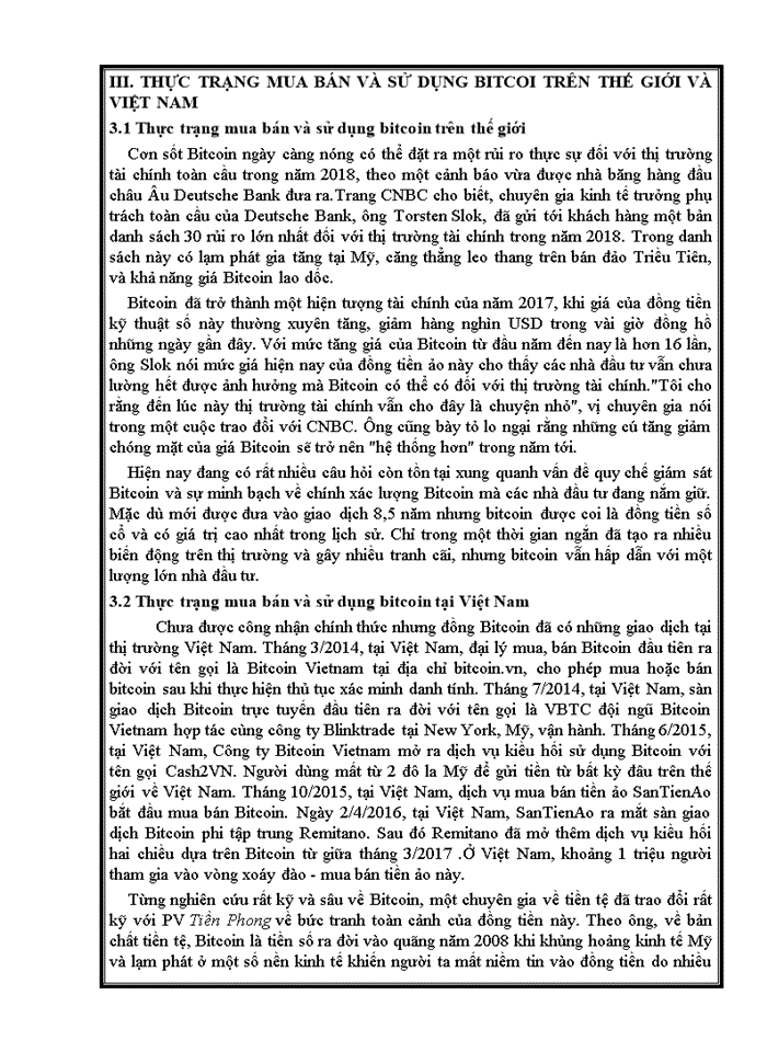 image for page Tìm hiểu về đồng bitcoin và vai trò của NHTW trong quản lý tiền ảo. liên hệ thực tiễn việt nam