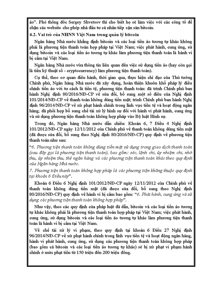 image for page Tìm hiểu về đồng bitcoin và vai trò của NHTW trong quản lý tiền ảo. liên hệ thực tiễn việt nam
