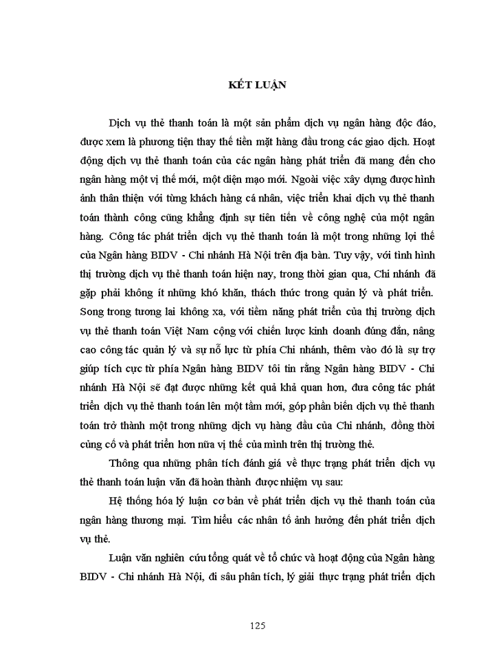 image for page Phát triển dịch vụ thẻ thanh toán tại Ngân hàng TMCP Đầu tư và Phát triển Việt Nam – Chi nhánh Hà Nội