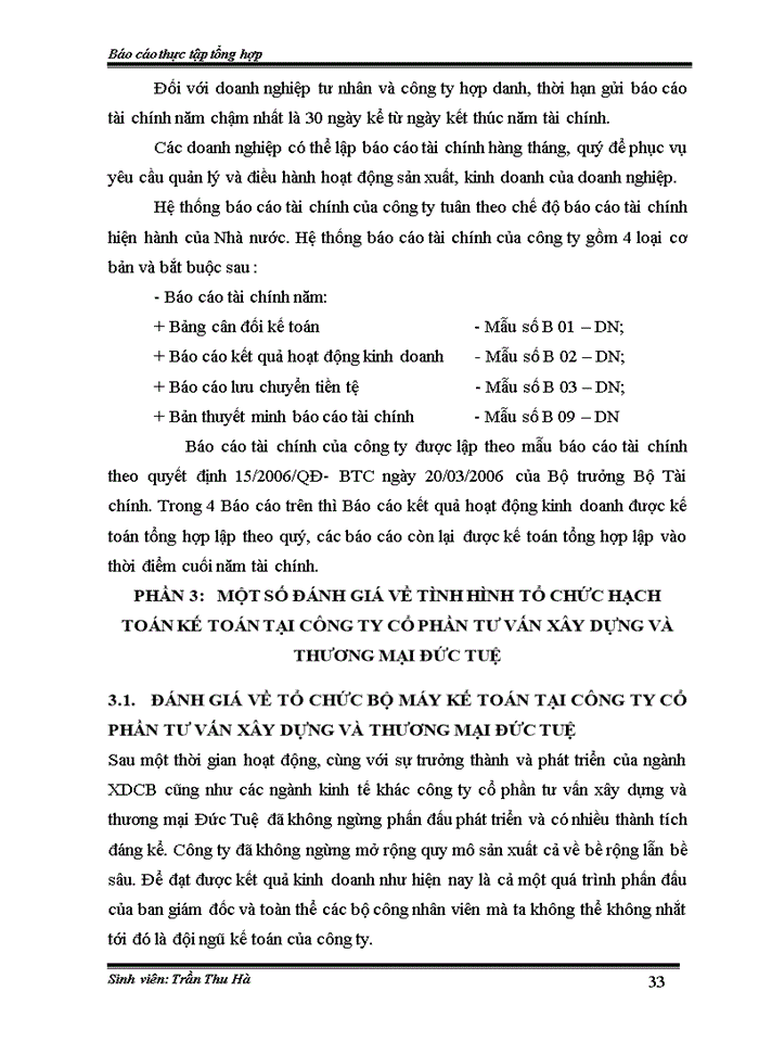 image for page Đánh giá về tình hình tổ chức hạch toán kế toán tại Công ty cổ phần tư vấn xây dựng và thương mại Đức Tuệ