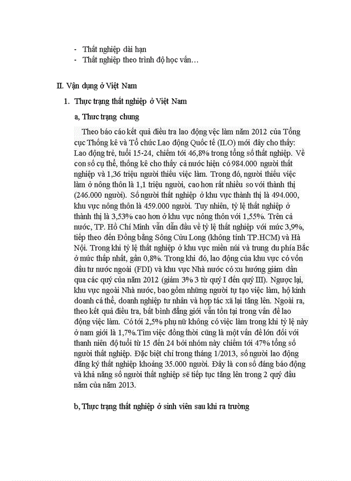 image for page Lý luận của chủ nghiã Mác- Lênin về thất nghiệp và vận dụng ở Việt Nam