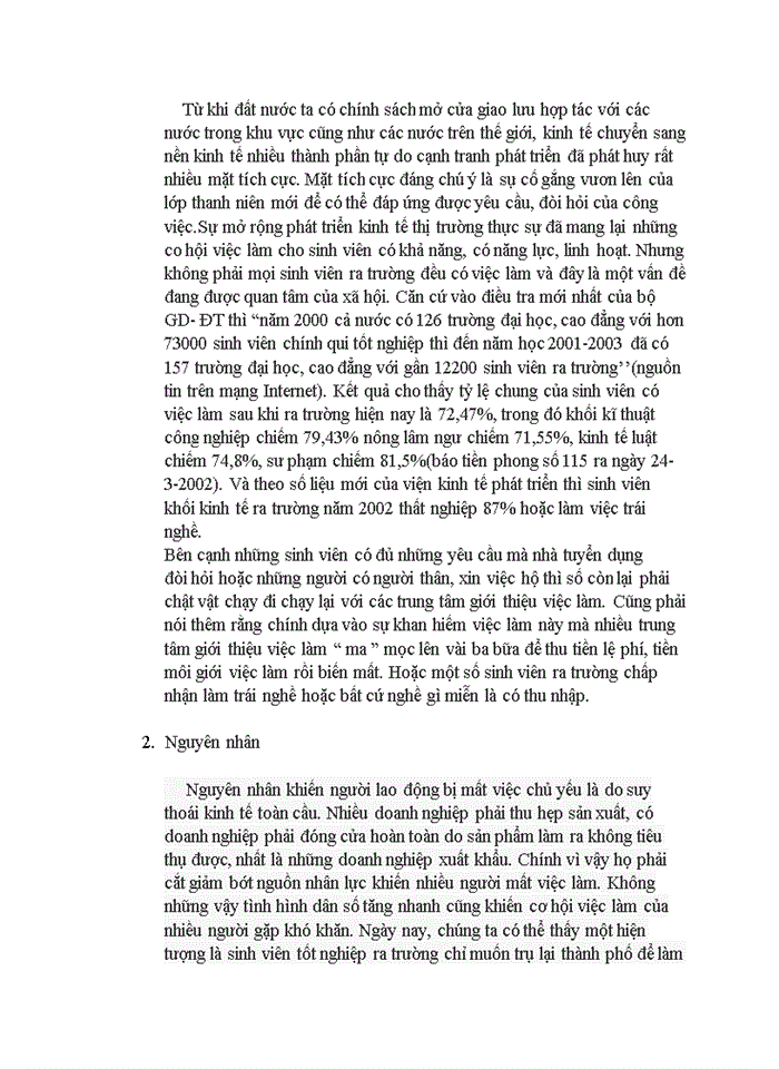 image for page Lý luận của chủ nghiã Mác- Lênin về thất nghiệp và vận dụng ở Việt Nam