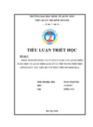 Phân tích nội dung và cơ sở lý luận của quan điểm toàn diện và quan điểm lịch sử cụ thể trong phép biện chứng duy vật.