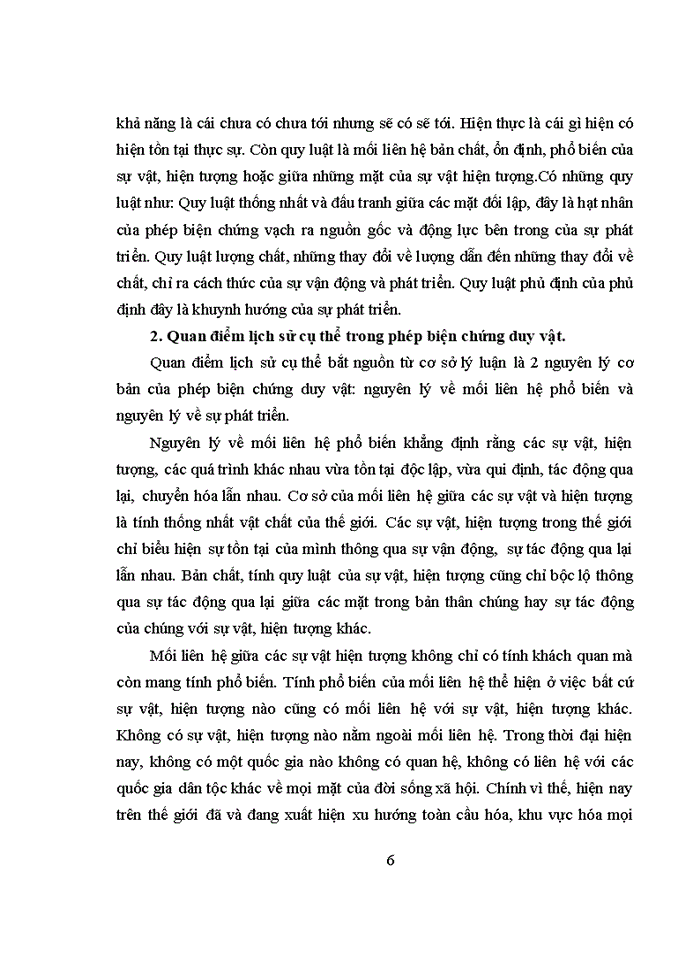 image for page Phân tích nội dung và cơ sở lý luận của quan điểm toàn diện và quan điểm lịch sử cụ thể trong phép biện chứng duy vật.