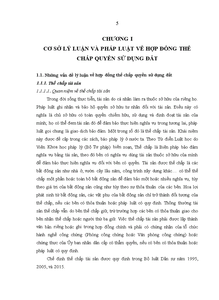 image for page Hợp đồng thế chấp quyền sử dụng đất và thực tiễn áp dụng tại Ngân hàng TMCP Bưu điện Liên Việt