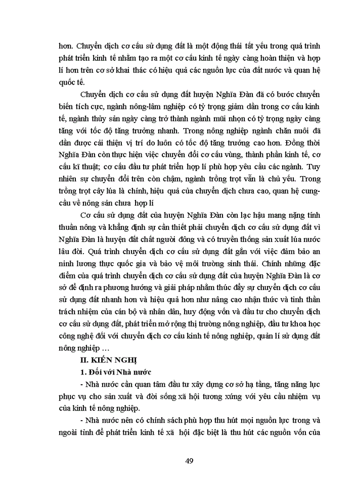 image for page Giải pháp thúc đẩy chuyển dịch cơ cấu sử dụng đất trên địa bàn huyện Nghĩa Đàn, tỉnh Nghệ An