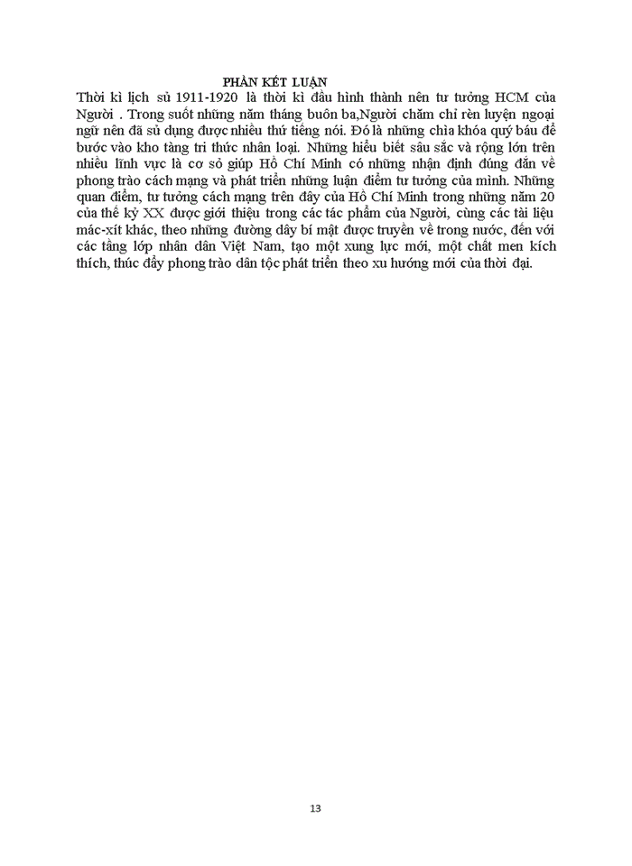 image for page Quá trình hình thành và phát triển của tư tưởng Hồ Chí Minh giai đoạn lịch sử (1911-1920)