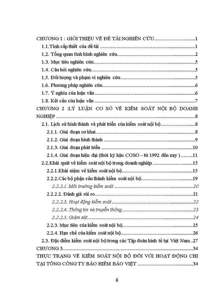 image for page Kiểm soát nội bộ đối với hoạt động chi tại tổng công ty bảo hiểm Bảo Việt