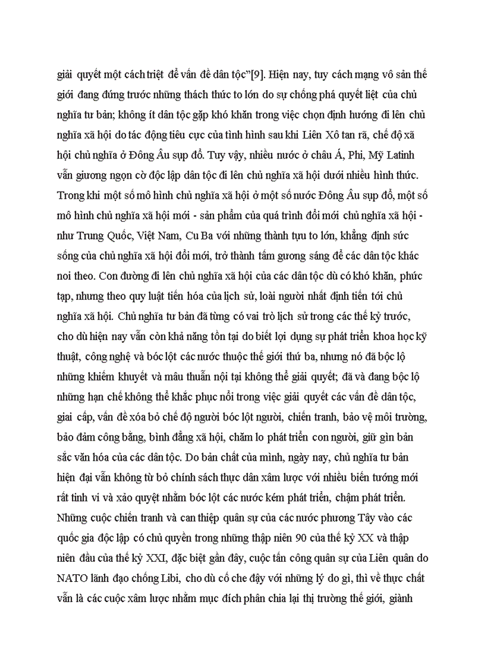 image for page Phân tích luận điểm sau của Hồ Chí Minh: “ Muốn cứu nước và giải phóng dân tộc không còn con đường nào khác con đường cách mạng vô sản”