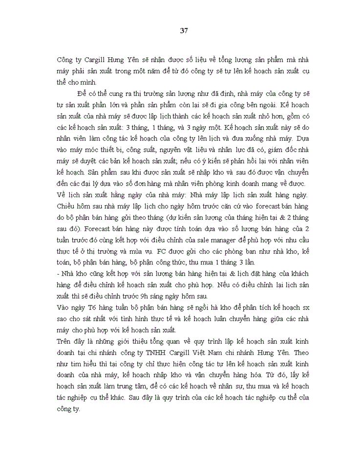 image for page Hoàn thiện công tác lập kế hoạch sản xuất kinh doanh công ty TNHH Cargill chi nhánh Hưng Yên.