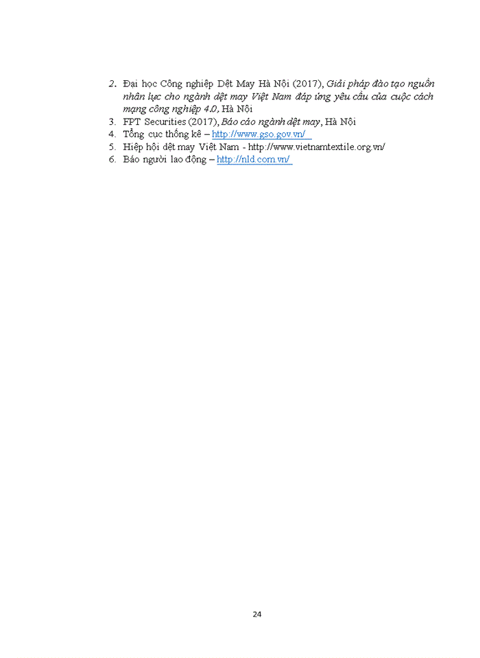 image for page Hoàn thiện công tác đào tạo nguồn nhân lực trong các doanh nghiệp sản xuất hàng dệt may Việt Nam