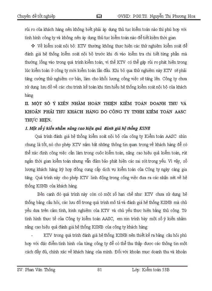 image for page Giải pháp hoàn thiện vận dụng quy trình kiểm toán vào kiểm toán khoản mục doanh thu và các khoản phải thu trong kiểm toán bctc do công ty  thực hiện