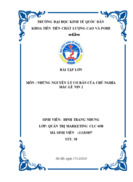 Những nguyên lý cơ bản của chủ nghĩa mác-lê nin 2