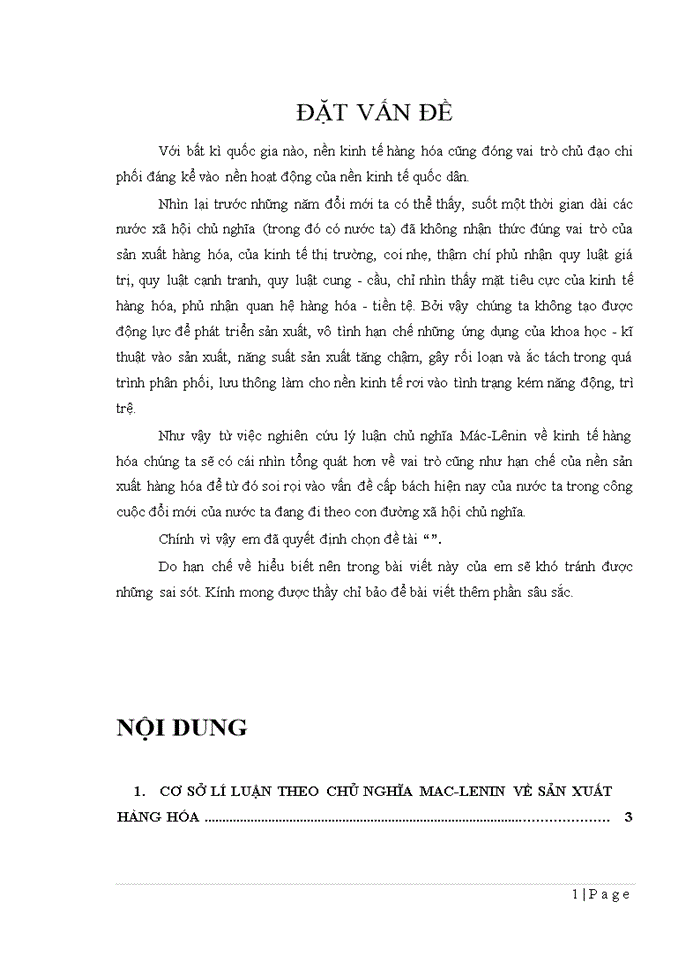 image for page Vận dụng những lí luận về kinh tế hàng hóa vào điều kiện của việt nam ngày nay