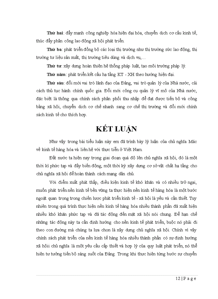 image for page Vận dụng những lí luận về kinh tế hàng hóa vào điều kiện của việt nam ngày nay