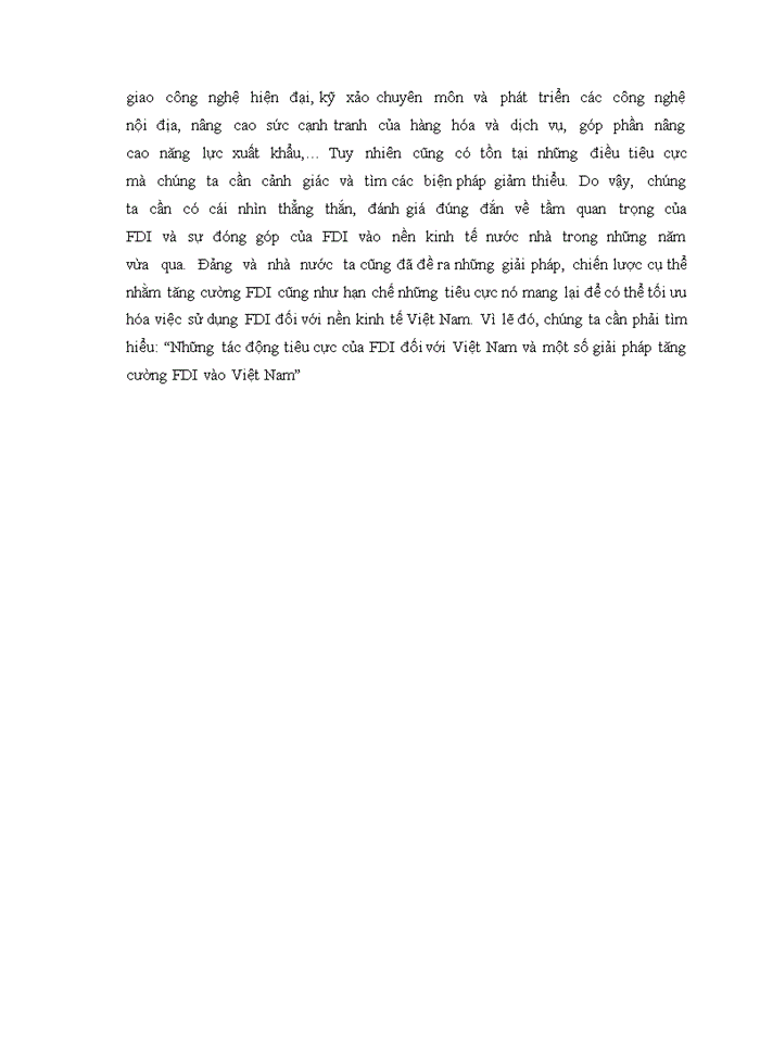 image for page Những tác động tiêu cực của FDI đối với Việt Nam và một số giải pháp tăng cường FDI vào Việt Nam trong những năm tới