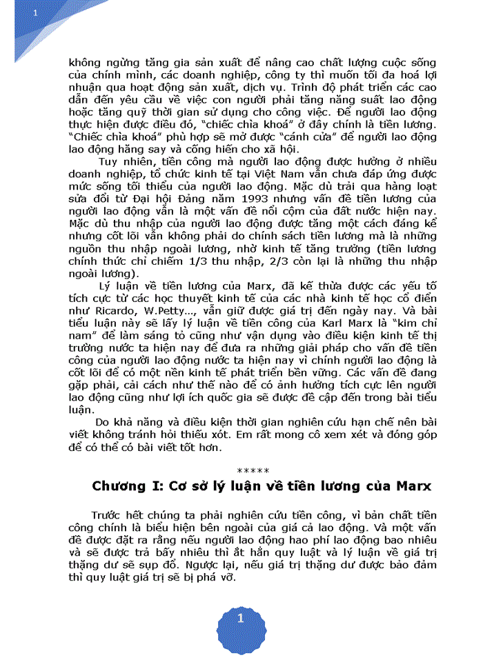 image for page Lý luận về tiền công và sự vận dụng lý luận tiền công trong vấn đề tiền lương ở Việt Nam hiện nay