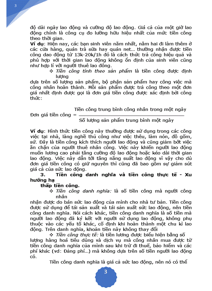 image for page Lý luận về tiền công và sự vận dụng lý luận tiền công trong vấn đề tiền lương ở Việt Nam hiện nay