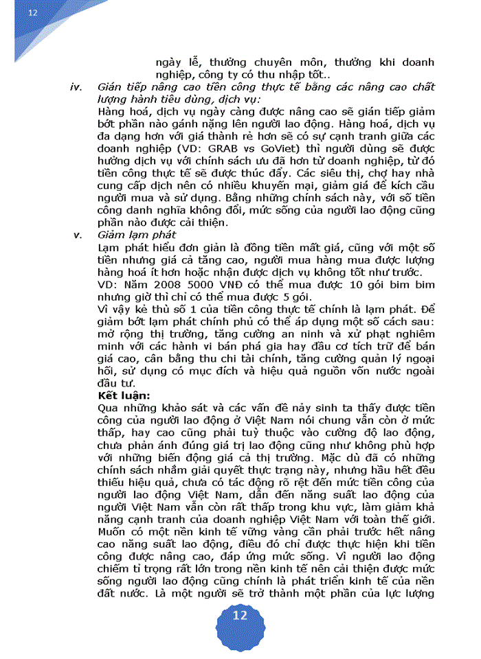 image for page Lý luận về tiền công và sự vận dụng lý luận tiền công trong vấn đề tiền lương ở Việt Nam hiện nay