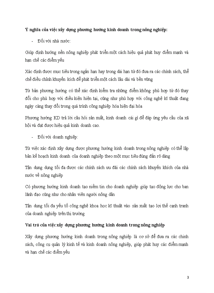 image for page Ý nghĩa của việc xây dựng phương hướng kinh doanh trong nông nghiệp