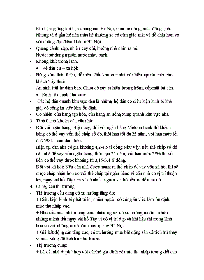 image for page Đánh giá tính thị trường của căn nhà gia đình mình đang sử dụng