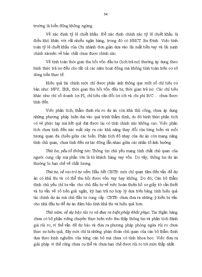 image for page Nâng cao chất lượng thẩm định dự án Đầu tư trong hoạt động cho vay tại Ngân hàng TMCP Công thương Việt Nam – Chi nhánh Ba Đình