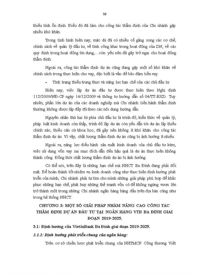 image for page Nâng cao chất lượng thẩm định dự án Đầu tư trong hoạt động cho vay tại Ngân hàng TMCP Công thương Việt Nam – Chi nhánh Ba Đình