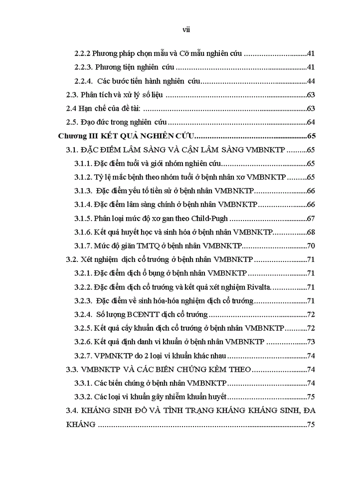 image for page Một số đặc điểm lâm sàng, cận lâm sàng và kết quả điều trị viêm màng bụng nhiễm khuẩn tự phát ở bệnh nhân xơ gan