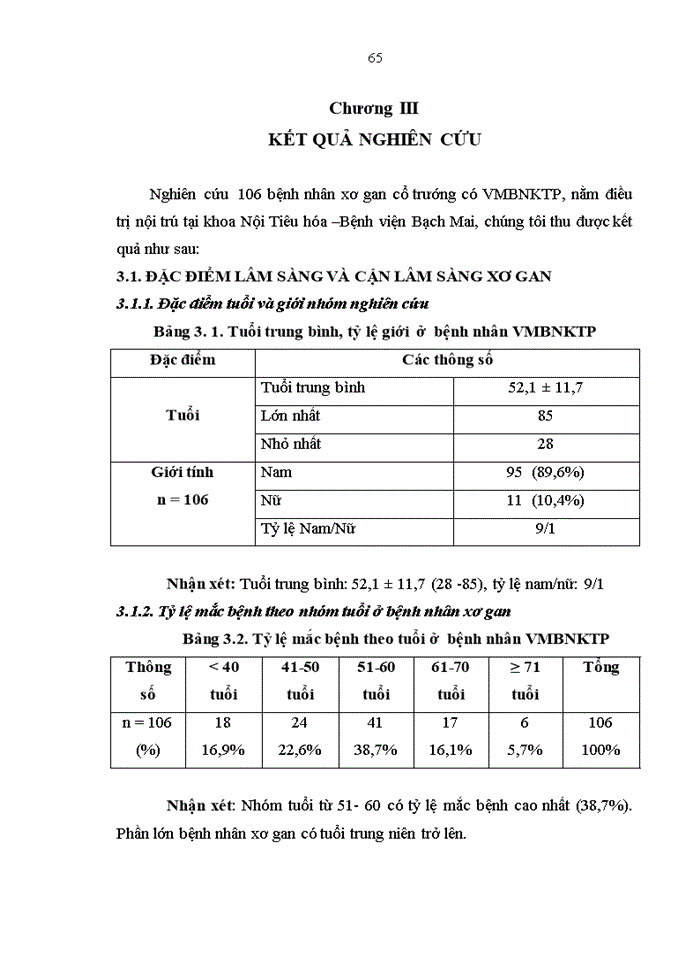image for page Một số đặc điểm lâm sàng, cận lâm sàng và kết quả điều trị viêm màng bụng nhiễm khuẩn tự phát ở bệnh nhân xơ gan