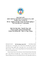 Nghiên cứu thực trạng vấn đề thất nghiệp ở Việt Nam hiện nay và giải pháp