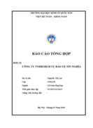 Đánh giá về tình hình tổ chức hạch toán kế toán tại công ty tnhh dịch vụ bảo vệ tín nghĩa