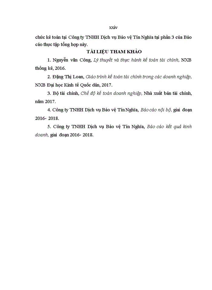 image for page Đánh giá về tình hình tổ chức hạch toán kế toán tại công ty tnhh dịch vụ bảo vệ tín nghĩa