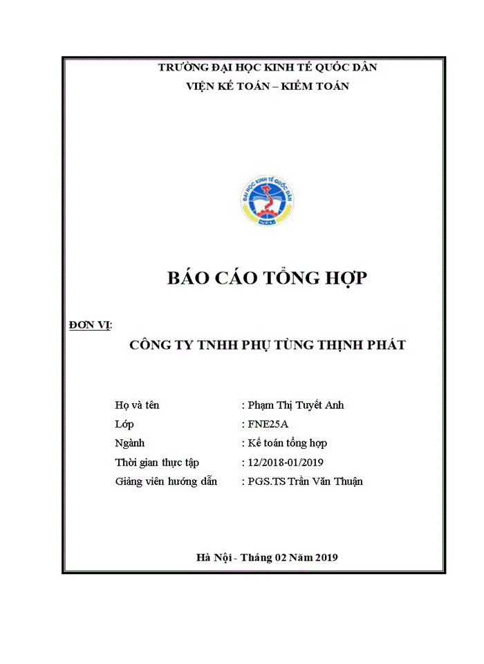 image for page Đánh giá về tình hình tổ chức hạch toán kế toán tại công ty tnhh phụ tùng thịnh phát