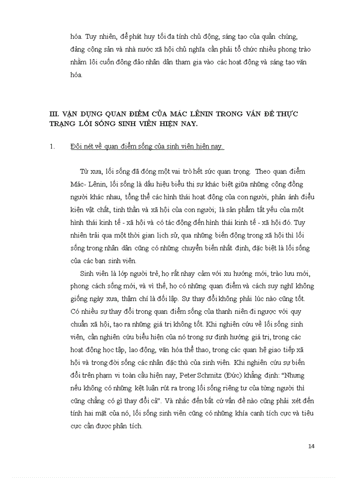 image for page Vận dụng quan điểm của mác lênin trong vấn đề thực trạng lối sống sinh viên hiện nay.