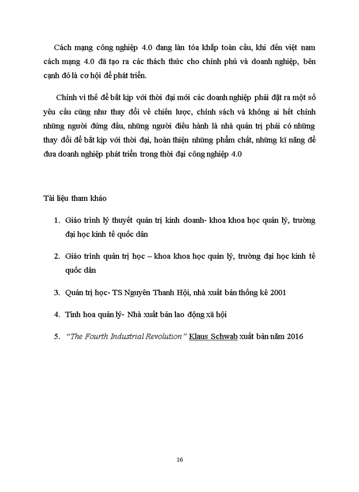 image for page Cơ hội và thách thức của nhà quản trị trong cách mạng công nghiệp 4.0