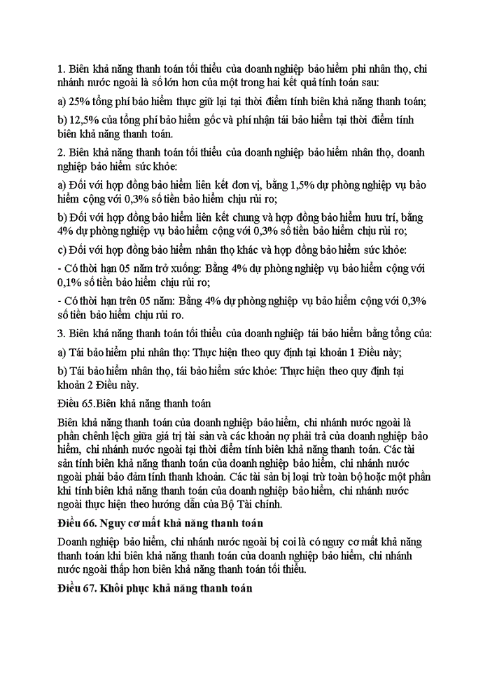 image for page các yêu cầu bắt buộc đối với một doanh nghiệp Bảo hiểm