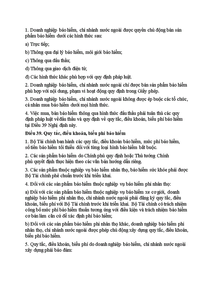 image for page các yêu cầu bắt buộc đối với một doanh nghiệp Bảo hiểm