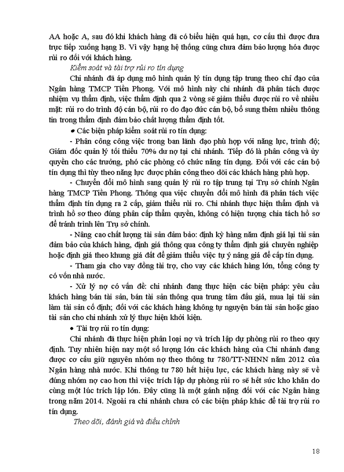 image for page Pháp luật về phòng ngừa rủi ro tín dụng trong hoạt động ngân hàng và thực trạng quản lý rủi ro tín dụng tại Ngân hàng TMCP Tiền Phong- Chi nhánh Hoàn Kiếm