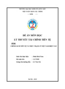 Chính sách tiền tệ ở Việt Nam hiện nay