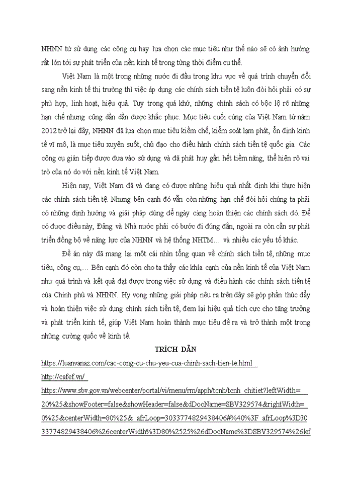 image for page Chính sách tiền tệ ở Việt Nam hiện nay