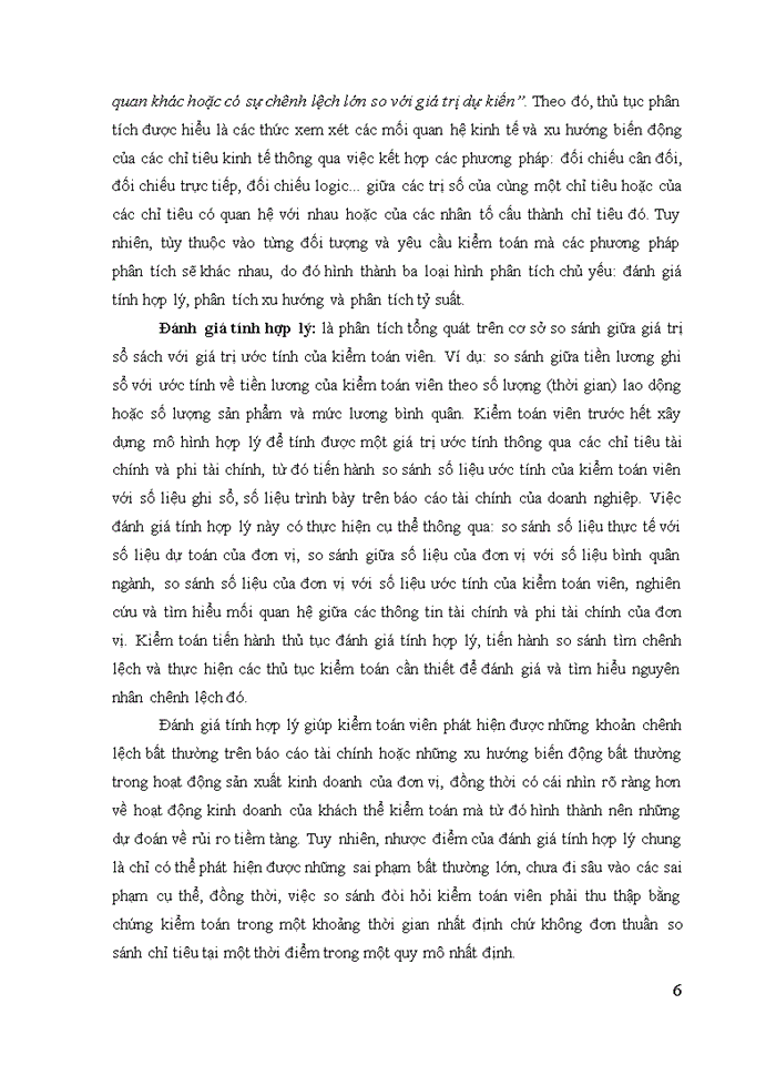 image for page Vận dụng thủ tục phân tích trong kiểm toán báo cáo tài chính