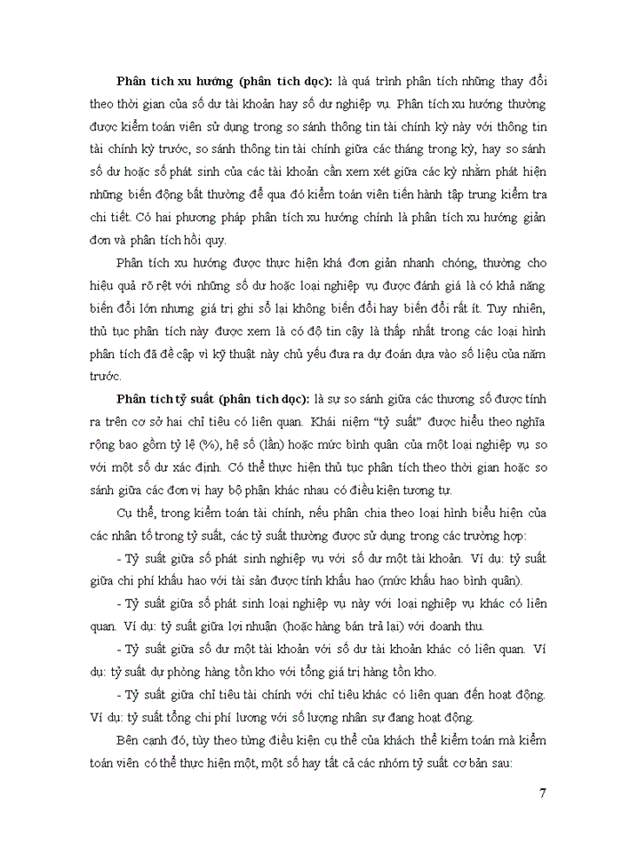 image for page Vận dụng thủ tục phân tích trong kiểm toán báo cáo tài chính