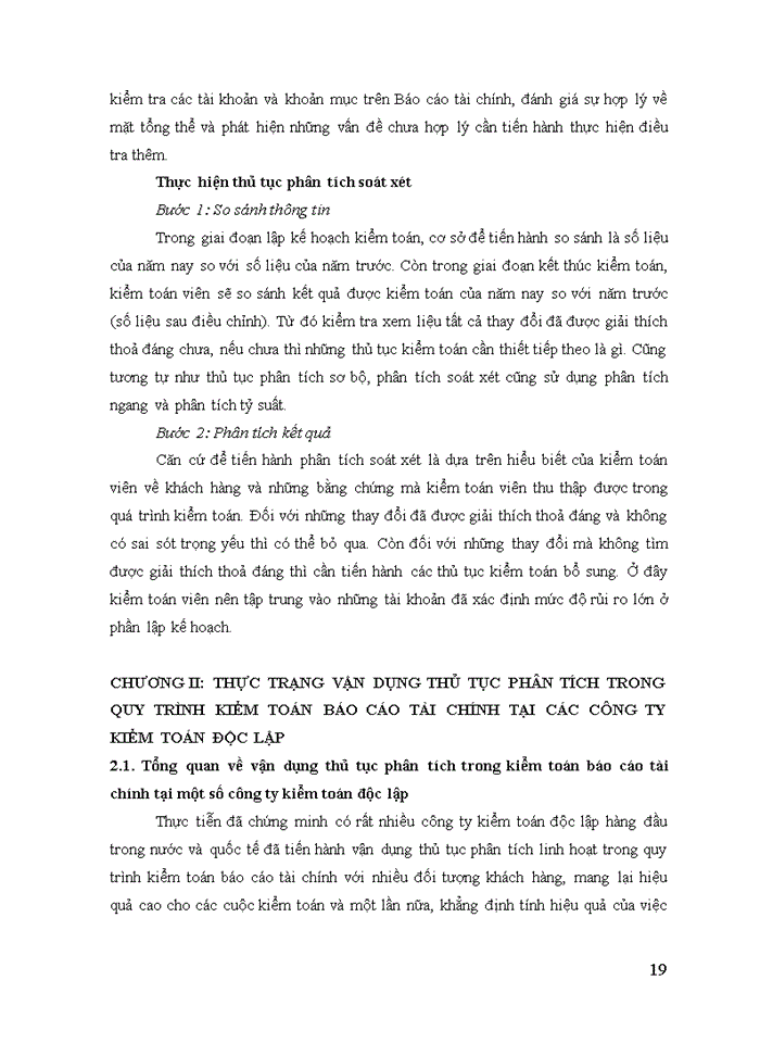 image for page Vận dụng thủ tục phân tích trong kiểm toán báo cáo tài chính