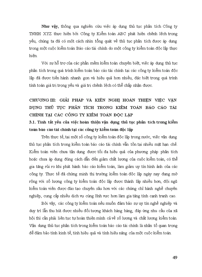 image for page Vận dụng thủ tục phân tích trong kiểm toán báo cáo tài chính