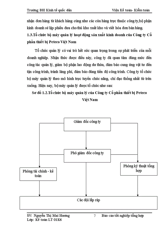 image for page Một số đánh giá về tình hình tổ chức kế toán tại Công ty Cổ phần thiết bị  Peteco Việt Nam