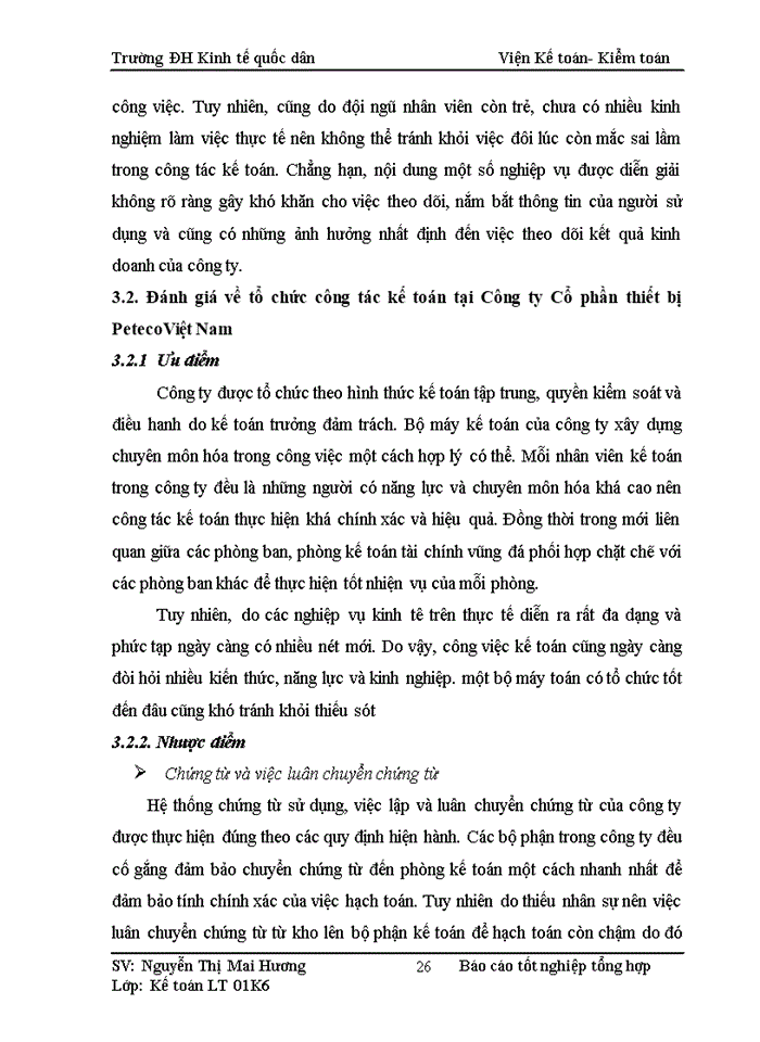 image for page Một số đánh giá về tình hình tổ chức kế toán tại Công ty Cổ phần thiết bị  Peteco Việt Nam