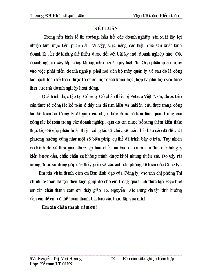 image for page Một số đánh giá về tình hình tổ chức kế toán tại Công ty Cổ phần thiết bị  Peteco Việt Nam