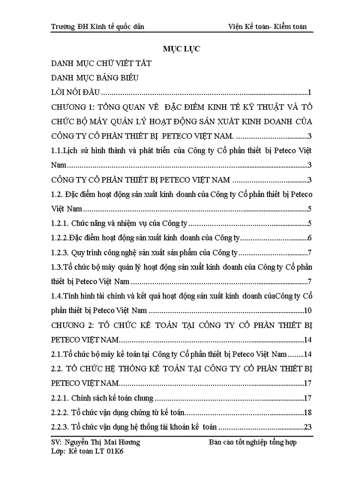 image for page Một số đánh giá về tình hình tổ chức kế toán tại Công ty Cổ phần thiết bị  Peteco Việt Nam