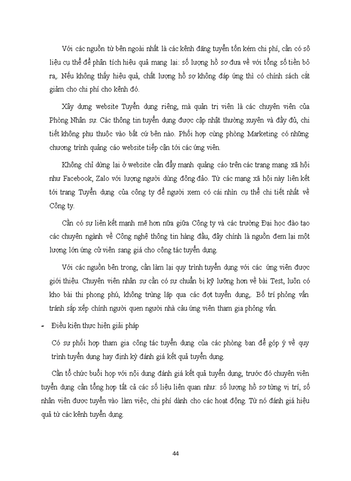 image for page Giải pháp hoàn thiện công tác tuyển dụng nguồn nhân lực tại công ty cổ phần giải pháp ez
